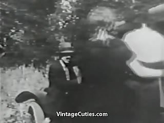 Mustached Boy Fucks 2 Young Petite Girls (1910S Vintage) free video