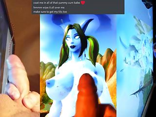 Cum Tribute To Alnael (Draenei World Of Warcraft) free video