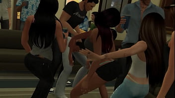 Pornstars At College Party - Sims 4 Porn Video free video