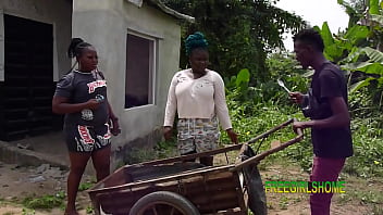 Iron Condemn Guy Fuck Two Sisters Inside Their Compound, Outdoor free video