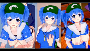 【エロゲーコイカツ！】東方 河城にとりにおっぱい揉みまくりH！3Dcg巨乳アニメ動画(東方プロジェクト)【ヘンタイゲーム とうほう にとり かわしろ】 free video