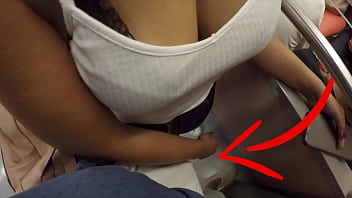 Unknown Blonde Milf With Big Tits Started Touching My Dick In Subway! That's Called Clothed Sex free video