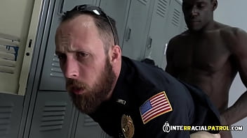 Dangerous Bike Rider Is Taken To Locker Room By Horny Gay Officers free video