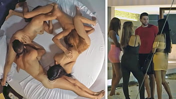 Three Sexy Colombians Get Picked Up To Have A Foursome Back Home free video
