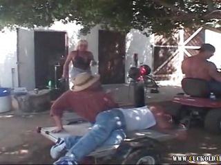 Cuckold Archive Busty Biker Wife Gangbang free video