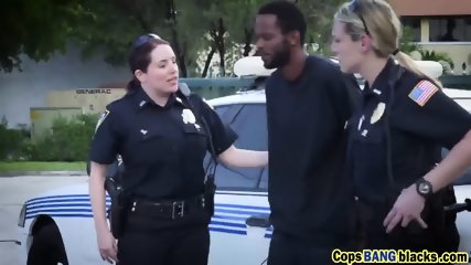 A Handsome Black Felon Will Get Another Chance If He Bangs Two Female Cops free video