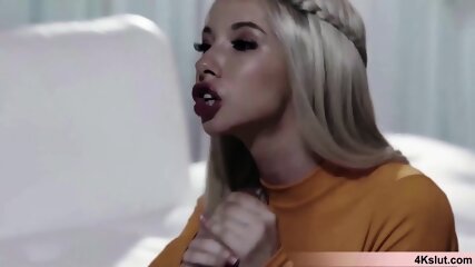 Blonde Sucked Cock And Having Threesome With Step Parents free video